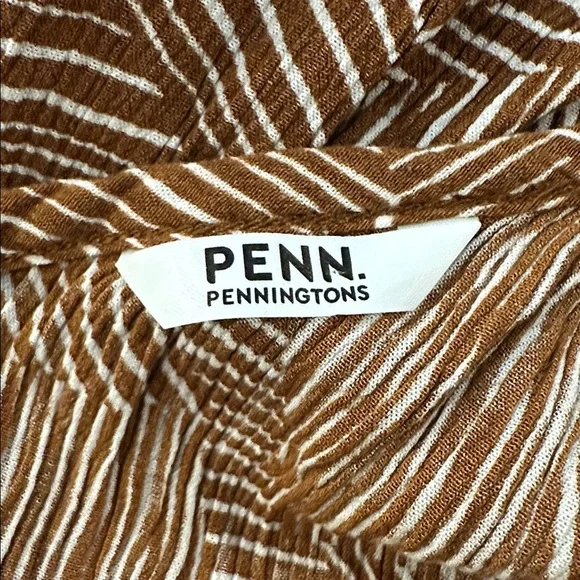 Penningtons Brown Geometric Maxi Dress - Picture 4 of 6